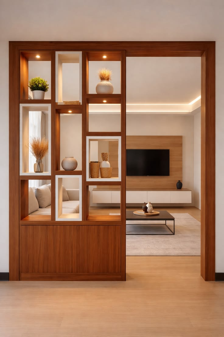 Real Client Home Interior Project | Sree Sendhur Decors Real Client Home Interior Project by Sree Sendhur Decors featuring a modern TV unit, wooden partition, elegant wall dรฉcor, and premium living room interior design.