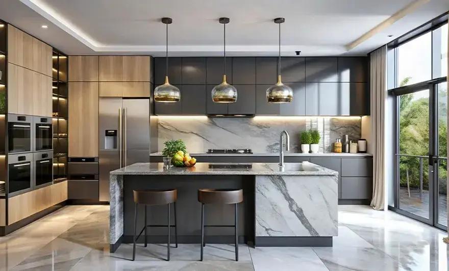 Modern Modular Kitchen Design by Sree Sendhur Decors